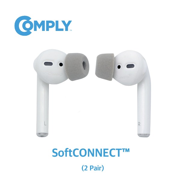 [COMPLY] 컴플라이 폼팁 SoftCONNECT™ 이어팁 소프트 커넥트 AirPods 1,2세대 / EarPods 에어팟 이어팟 전용 (2 pair)