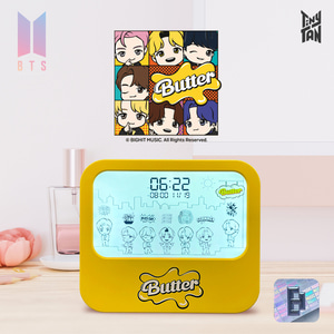 BTS butter 타이니탄 버터 애니메이션 탁상시계